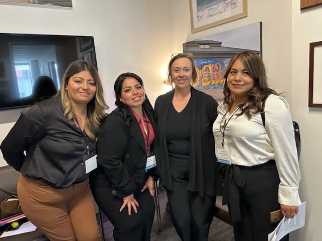 Coalition advocates together during a policy advocacy visit