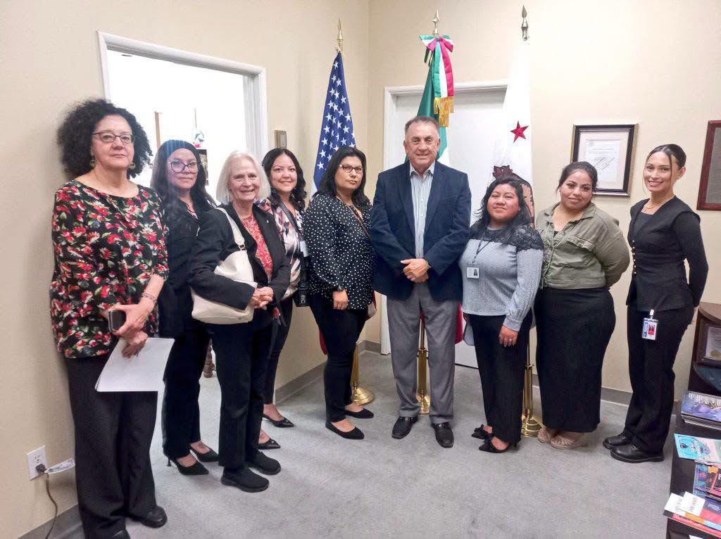 Coalition advocates meeting with a legislator and community partners